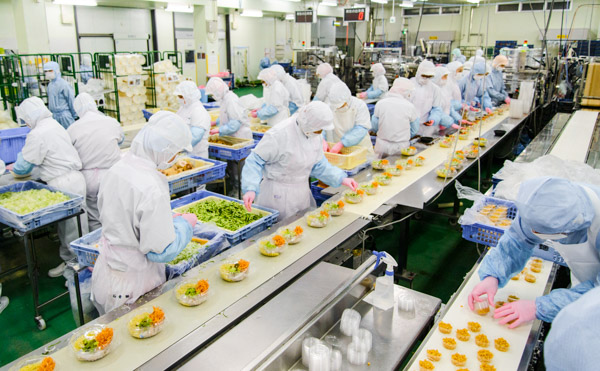 ngành chế biến thực phẩm tại Nhật Bản